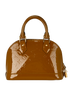 Alma BB, &pound;995, Handbags, Brown, Patent Leather, Back view